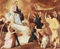 Бичевание St Jerome ангелами 1639