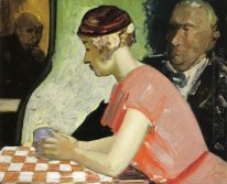 Cafe Scene (Een Studie van een jonge vrouw)