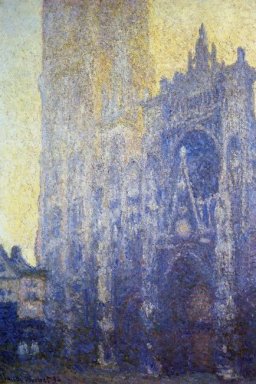 Kathedrale von Rouen Das Portal Morgen Effect
