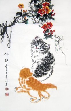 Cat - Peinture chinoise