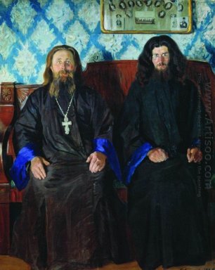 Porträt von ein Priester und ein Diakon 1907