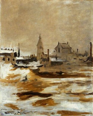 effect of snow at petit montrouge 1870