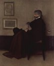 Arranjo em cinzento e preto n ° 2 Retrato de Thomas Carlyle 18