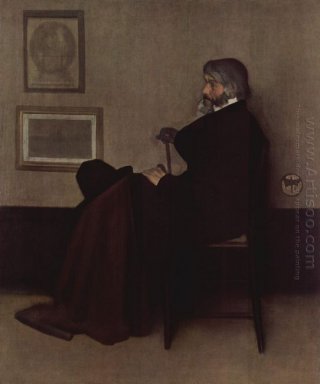Arrangement im Grau und Schwarz Nr. 2 Porträt von Thomas Carlyle