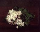 Blumen Weiße Rosen 1871