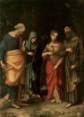 Empat Orang Suci Dari Kiri St Peter St Martha St Mary Magdalene