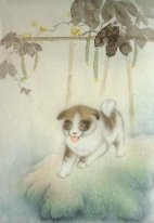 Dog - pittura cinese