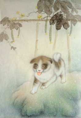 Dog - Lukisan Cina