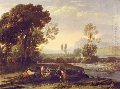 Landschaft mit der Flucht nach Ägypten 1647