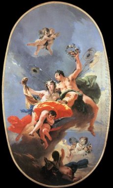 The Triumph Of Zephyr And Flora 1735
