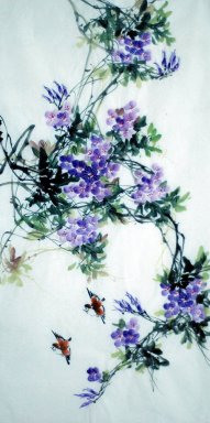 Птицы и цветы - китайской живописи