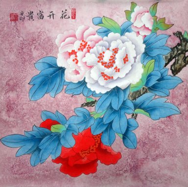 Peony - Lukisan Cina