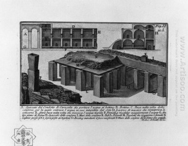 O Antiguidades Roman T 1 Placa XIX Duct Of Caracalla 1756