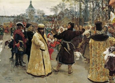 Chegada czares Piotr E Ioann 1900