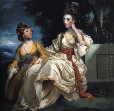 Fru Thrale och henne dotter Hester Queeney 1778