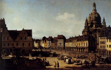 View Of The New Market Place In From The Dresden Moritzstrasse 1