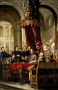 A Conversão e Batismo de St. Augustine por St. Ambrose