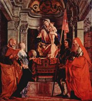 Altar von Santa Cristina Al Tiverone Main Board Madonna inthroni