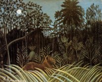 Jungle avec Lion 1910