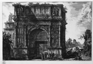 Vista dell\'Arco di Benevento nel Regno di Napoli