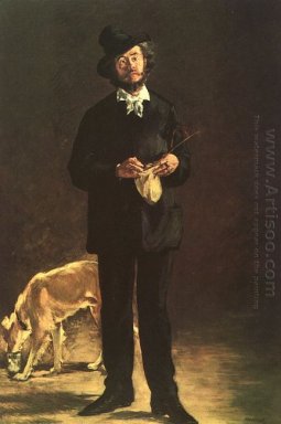konstnären porträtt av gilbert Marcellin Desboutin 1875