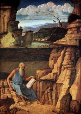 St Jerome Reading In The Countryside 1485