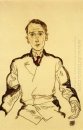 Portret van heinrich chef wolgang rieger worden voorbereid 1917