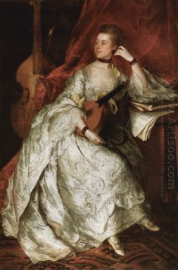 Porträt von Frau Ann Ford Später Thicknesse 1760