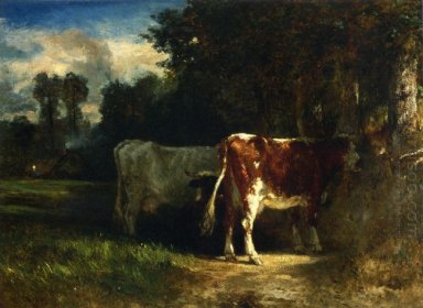 Vacas em uma paisagem