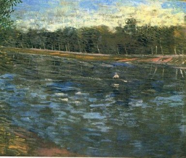 The Seine With A Rowing Boat 1887