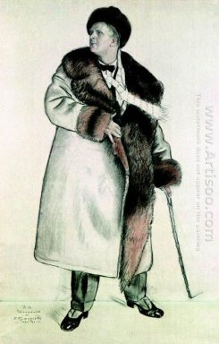 Portrait Of The Opera Singer Fjodor Iwanowitsch Schaljapin 1921