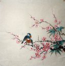 Oiseaux et fleurs - Peinture chinoise