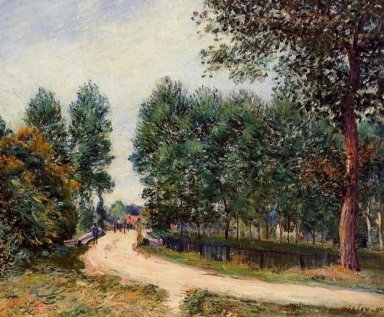 le chemin de Saint-Mammès matin 1890