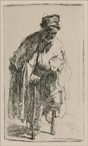 Un mendigo con una pierna de madera 1630
