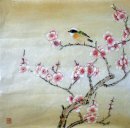 Peach Blossom & Birds - Peinture chinoise