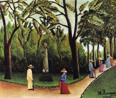 The Monument Till Chopin i Jardin du Luxembourg 1909