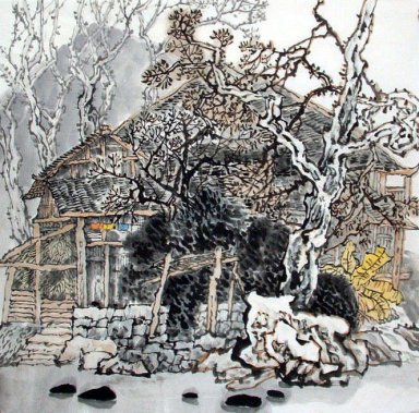 A Pavilion - Chinese Painting