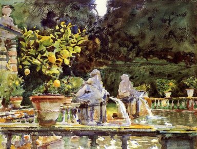 De Villa Marlia A Fountain 1910