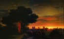 Vue de Crimée au coucher du soleil 1862