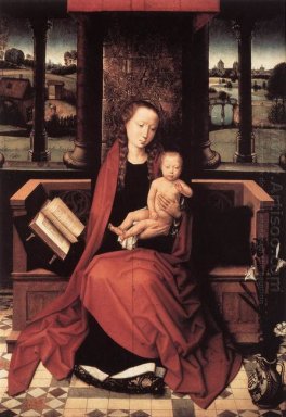 Virgin e criança Enthroned