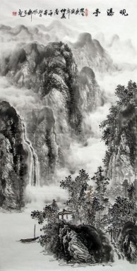 Bergen en water - Chinees schilderij