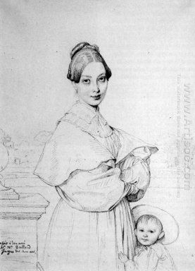 Madame Baltard och henne dotter Paule 1836