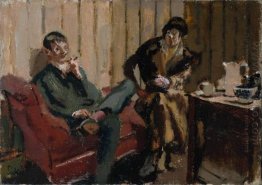 The Little Tea Party Nina Hamnett and Roald Kristian