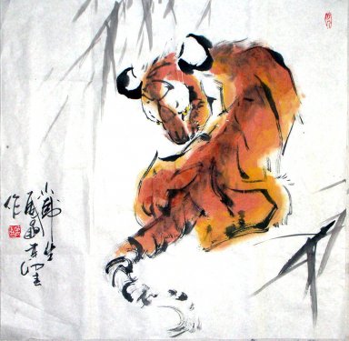 Tiger - Lukisan Cina