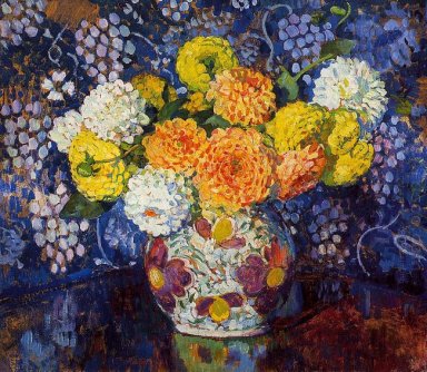 Vaas met bloemen 1907