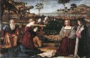 Heilige Familie met Twee Donoren 1505