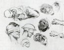Heads Hands And Figure Also Known As Studies For Gassed 1918