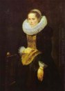 retrato de una dama flamenco 1621