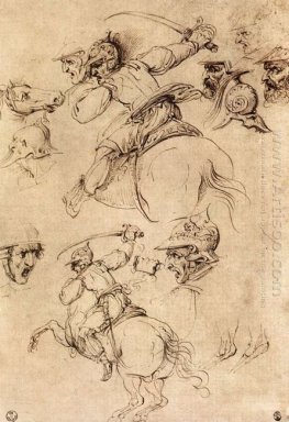 Study Of Battles On Horseback