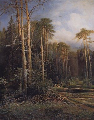 el camino en el bosque 1871